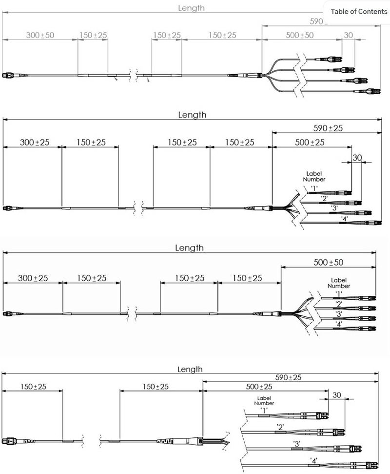 MPO  LC sklop BASE-8 4